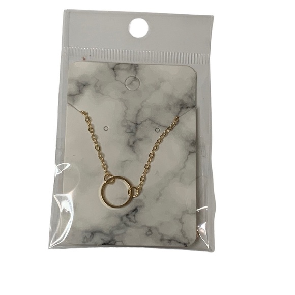 Gold ring pendant necklace - Picture 5 of 6